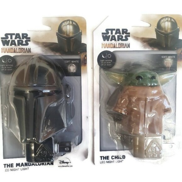 Disney Star Wars LED Night Lights The Mandalorian The Child Baby Yoda Grogu - Picture 3 of 3